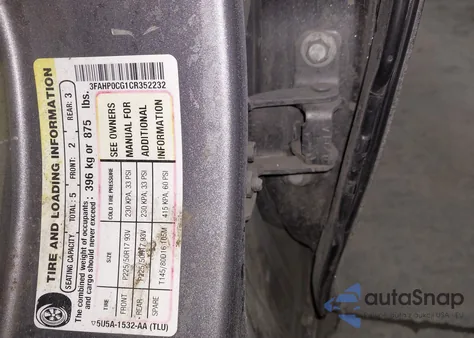 2012 Ford Fusion Sel из США, поврежденный, VIN 3FAHP0CG1CR352232